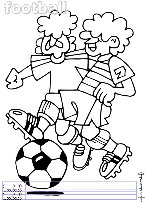 coloriage football 1